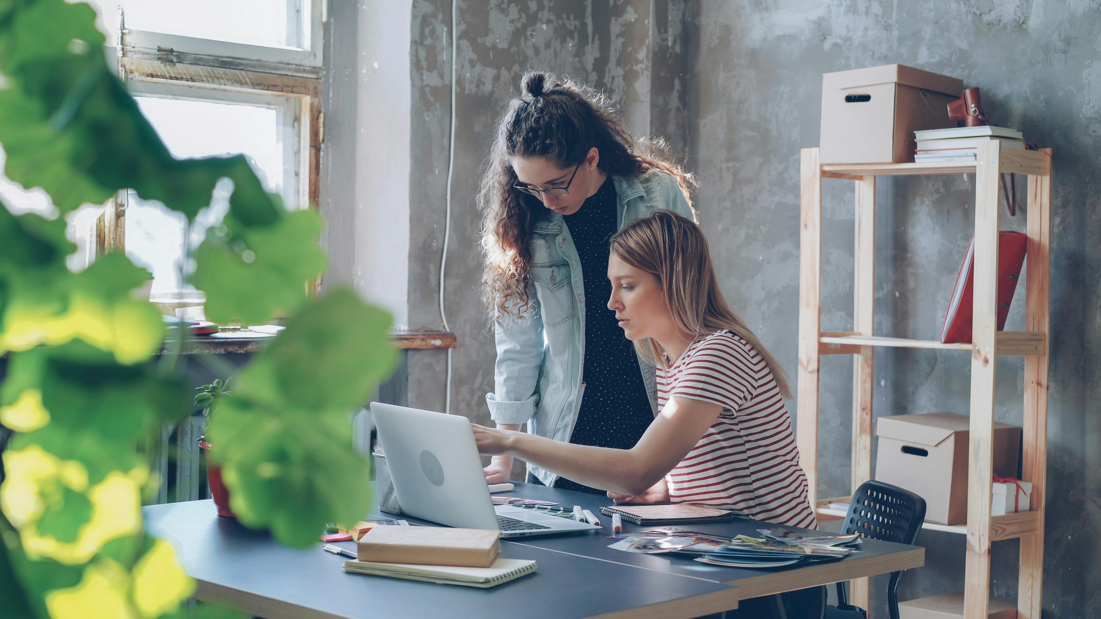 Small business owner managing her shop